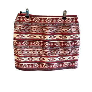 Aztec print mini skirt size 4